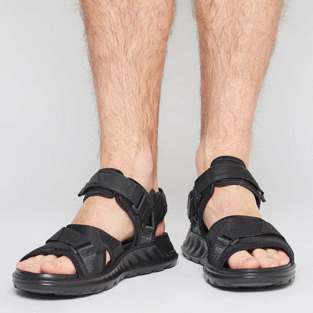 ECCO Men's Exowrap 3-Strap Buckle Sport Sandal
